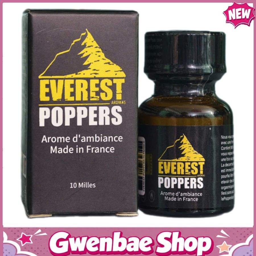 Chai Hít Tăng Khoái Cảm Kích Thích Bao Phê Popper Everest Black 10ml - Gwenshop Chính Hãng