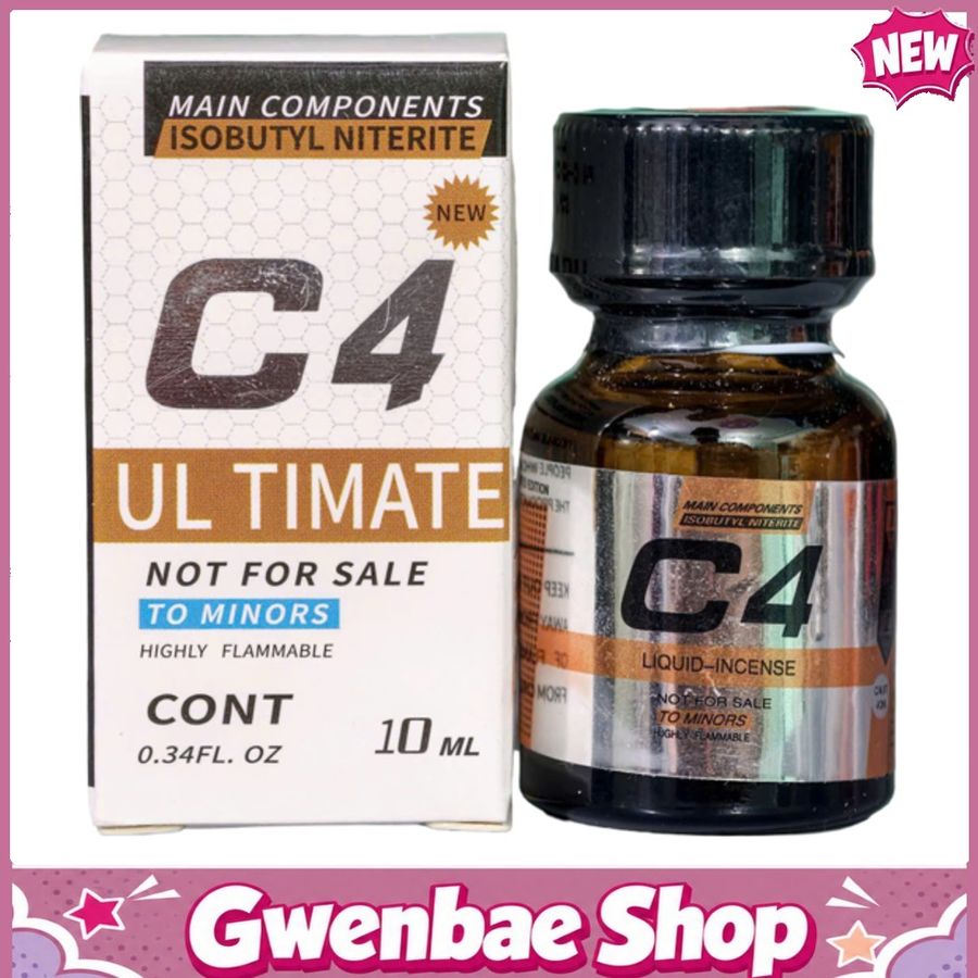 Chai Hít Tăng Khoái Cảm Kích Thích Bao Phê Popper C4 Ultimate 10ml - Gwenshop Chính Hãng