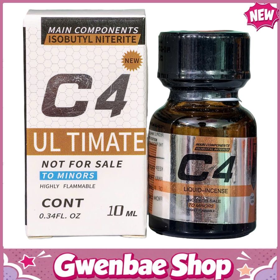 Chai Hít Kích Thích Bao Phê Tăng Khoái Cảm Popper C4 Ultimate 10ml - Gwenshop Chính Hãng