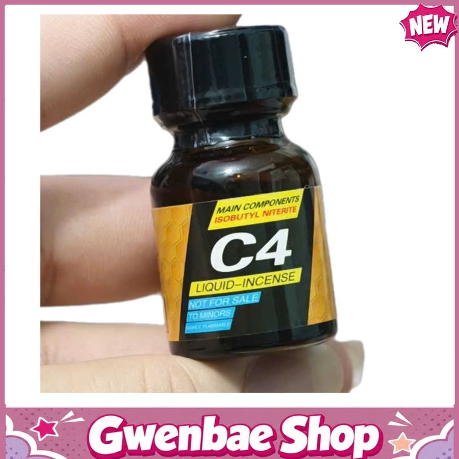 Chai Hít Kích Thích Bao Phê Tăng Khoái Cảm Popper C4 Black Yellow 10ml - Gwenshop Chính Hãng