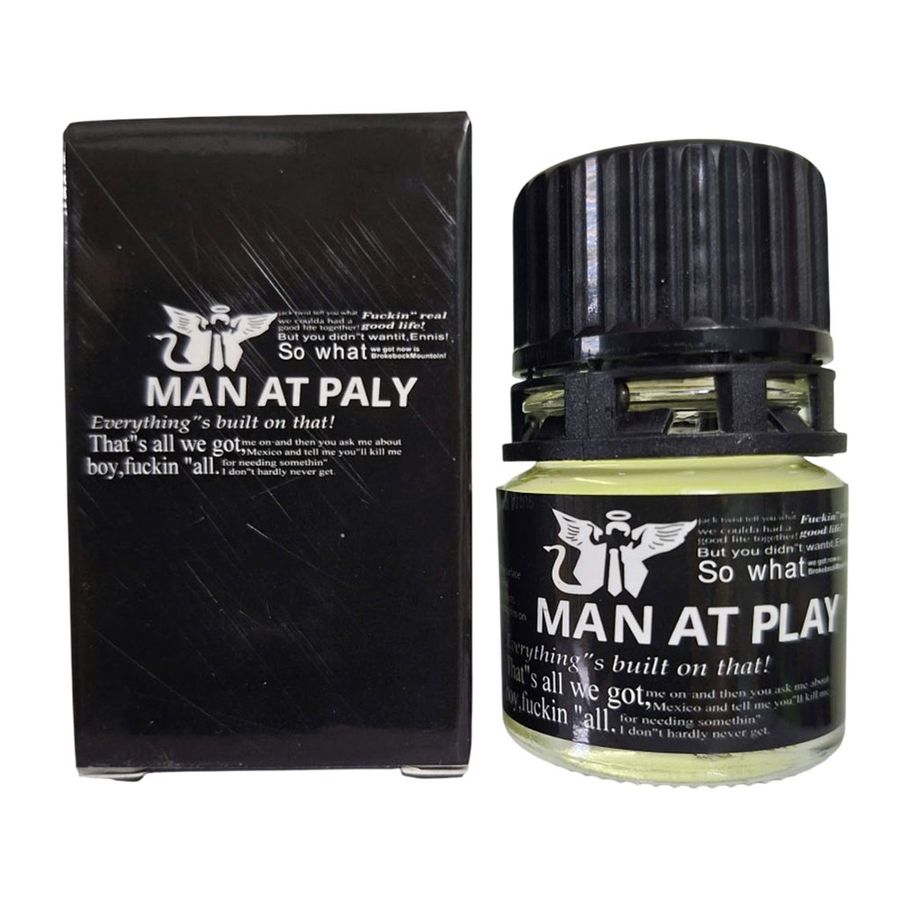 Phiên Bản Chính Hãng - Dung Dịch Hít Thư Giãn MAN AT PALY 20ml Đen Mùi Dịu, Phê Mạnh, Chống Lờn - hương dịu, dùng cho cả