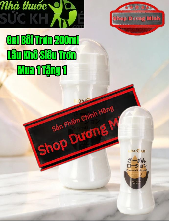 (45.9k  Lượt Bán) Mua 1 Tặng 1, Gel Bôi Trơn Tinh Trùng, Siêu Trơn Lâu Khô 