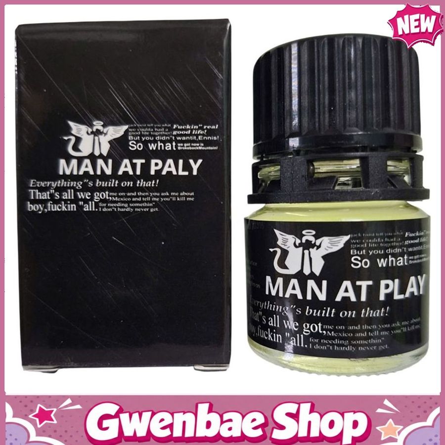 Chai Hít Tăng Khoái Cảm Kích Thích Bao Phê Popper MAN AT PALY 20ml Đen Mùi Dịu, Phê Mạnh, Chống Lờn - Gwenshop Chính Hãng