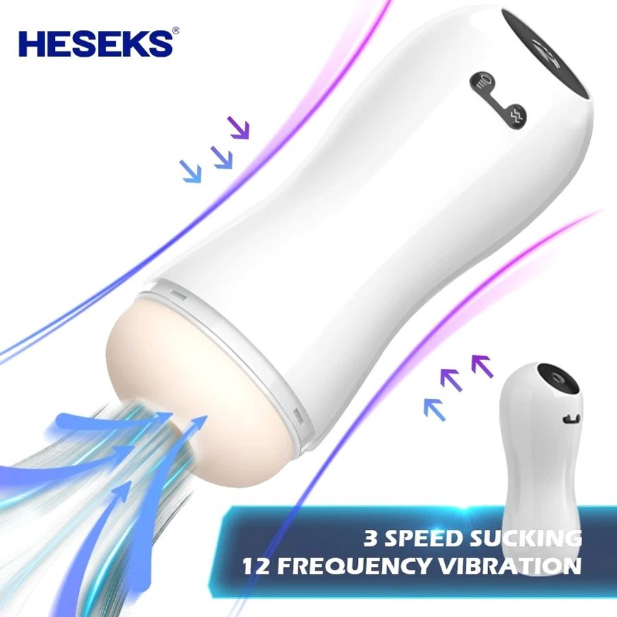 Hàng Nội Địa Cao Cấp - Âm Đạo Giả Sucking Pú Mút Co Bóp Dương Vật Cho Nam 3 SPEED SUCKING, 12 FREQUENCY VIBRATION - chất