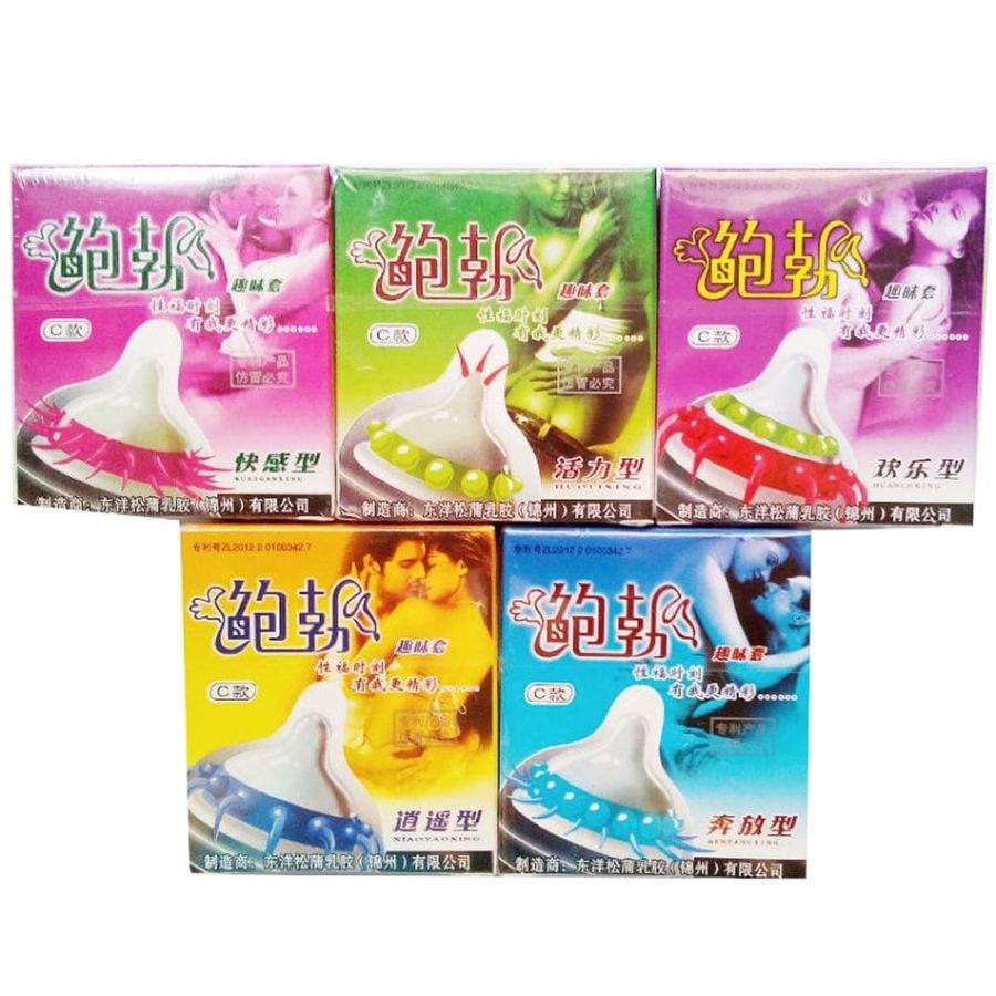 Dòng Cao Cấp Chính Hãng - Bao Su Cao Cấp Gân Siêu Gai Runbo - Hộp 1 Cái - ôm sát cảm giác thật, giao hàng kín đáo