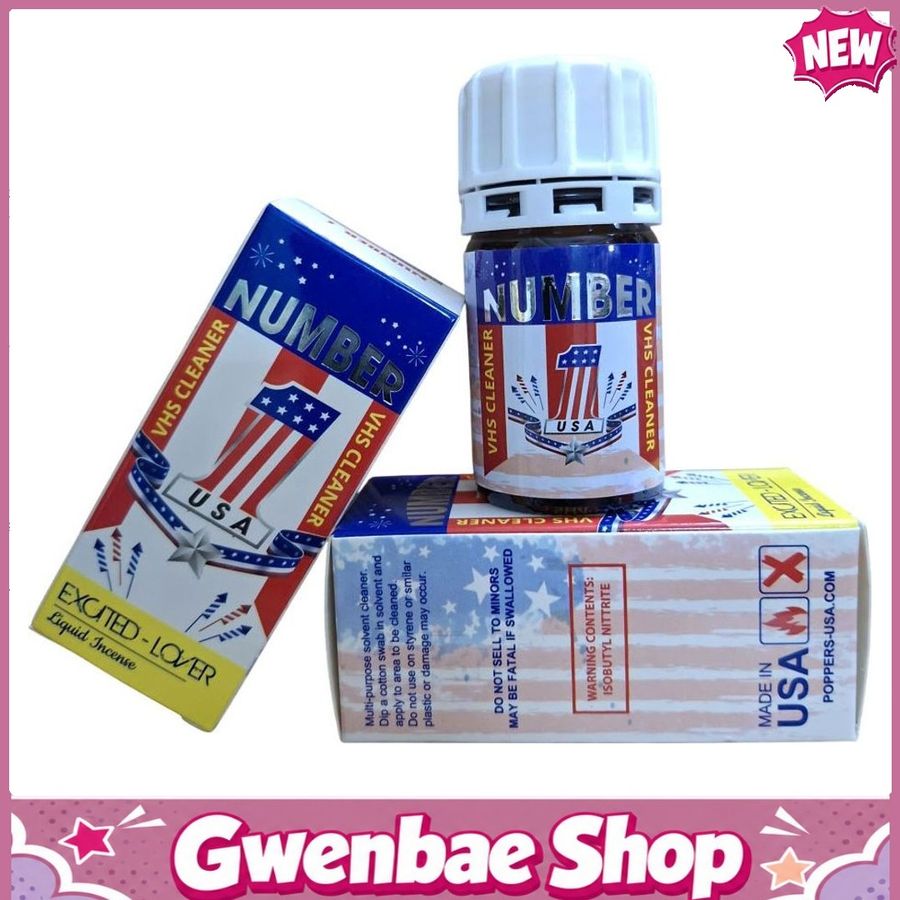 Chai Hít Tăng Khoái Cảm Kích Thích Bao Phê Popper Number 1 USA 40ml Chính Hãng - Gwenshop Chính Hãng