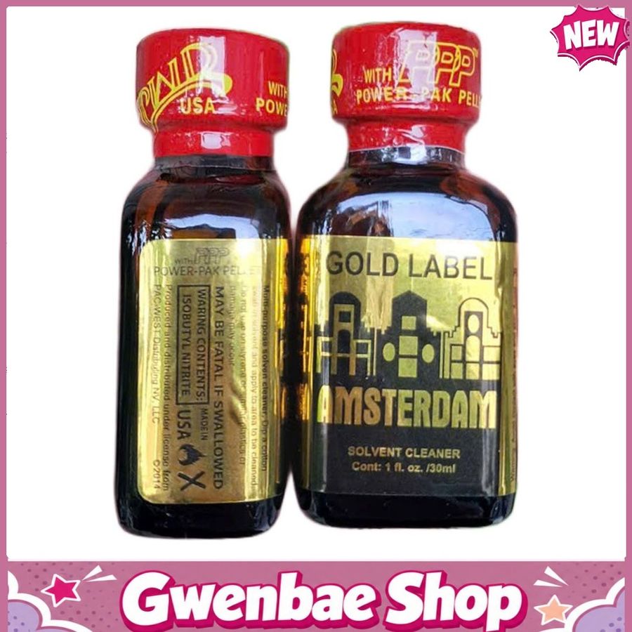 Chai Hít Tăng Khoái Cảm Kích Thích Bao Phê Popper Amsterdam Gold Label 30ml - Gwenshop Chính Hãng