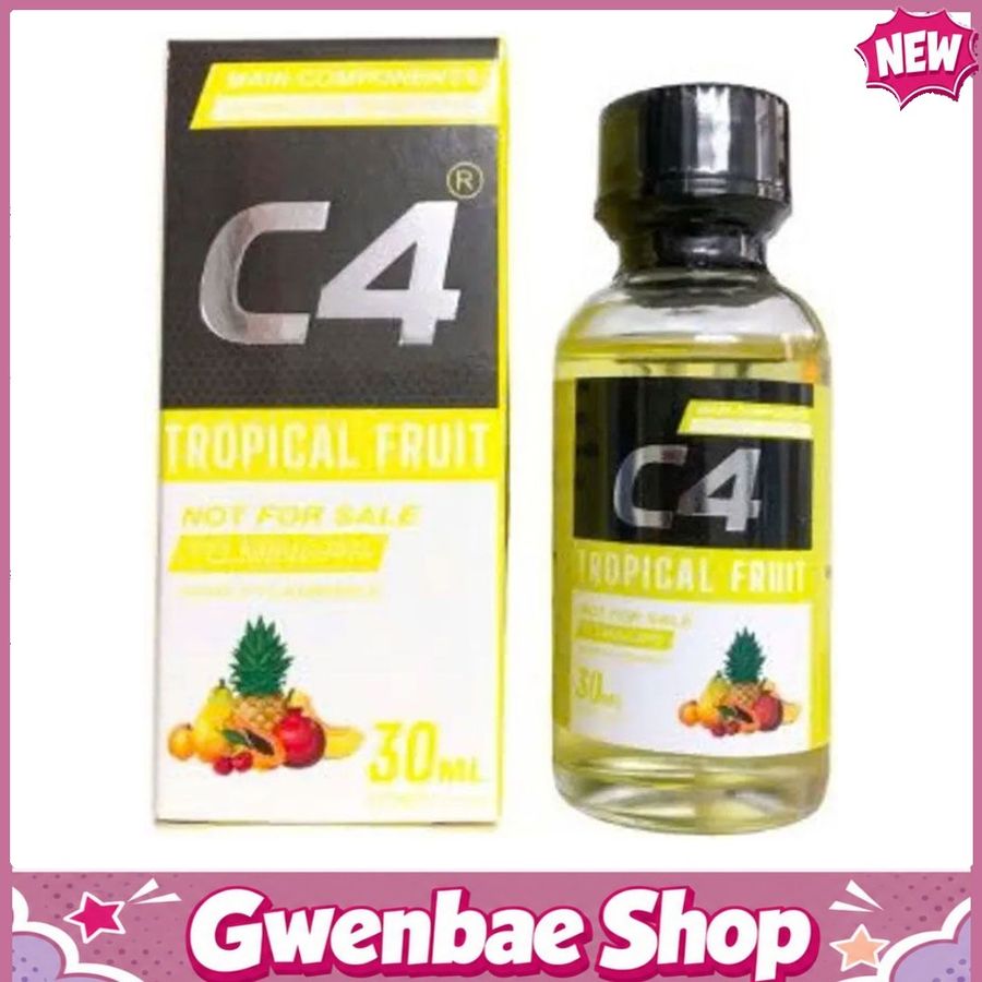 Chai Hít Tăng Khoái Cảm Kích Thích Bao Phê Popper C4 Tropical Fruit 30ml Hương Thơm Trái Cây Chính Hãng Nhập Khẩu Mỹ - Gwenshop Chính Hãng