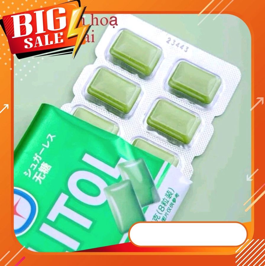 Hàng Chuẩn Nhập Khẩu - KẸO XILITOL thá¡ LAN XANH HỘP 10 VIÊN 8 viên, giao hàng kín đáo