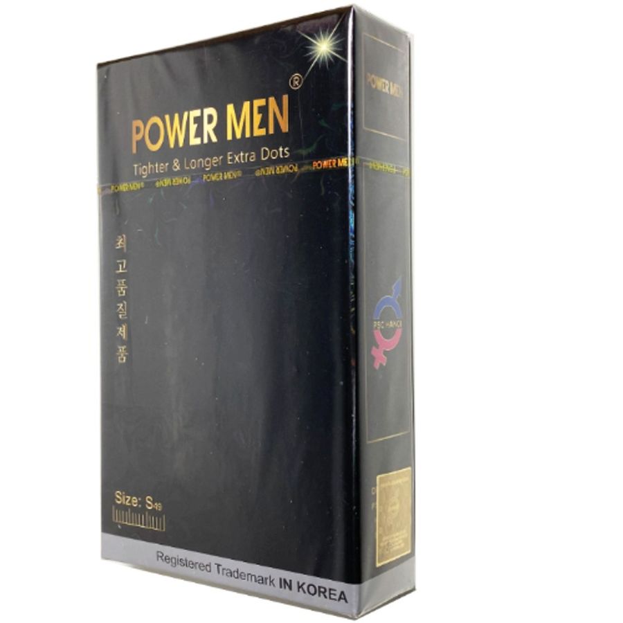 Phiên Bản Chính Hãng - Bao Su Cao Cấp size nhỏ có gai Power Men Tighter Longer Extra Dots mẫu 2 - ôm sát cảm giác thật, 