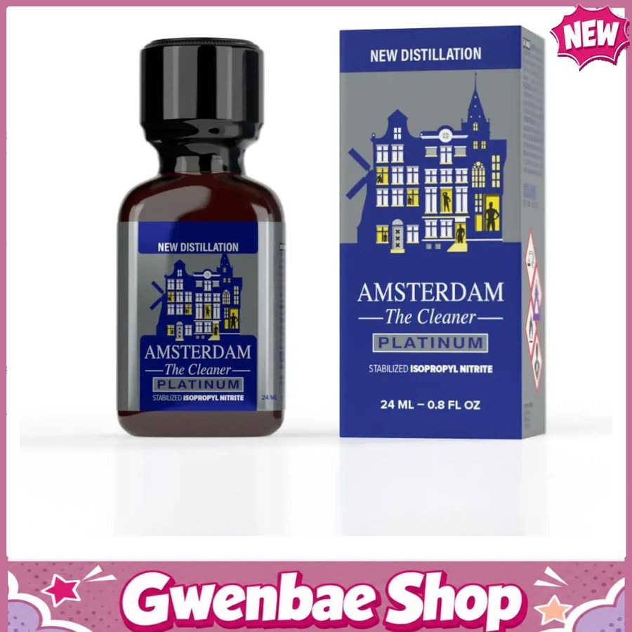Chai Hít Tăng Khoái Cảm Kích Thích Bao Phê Popper Amsterdam Platinum Chai 24ml - Gwenshop Chính Hãng