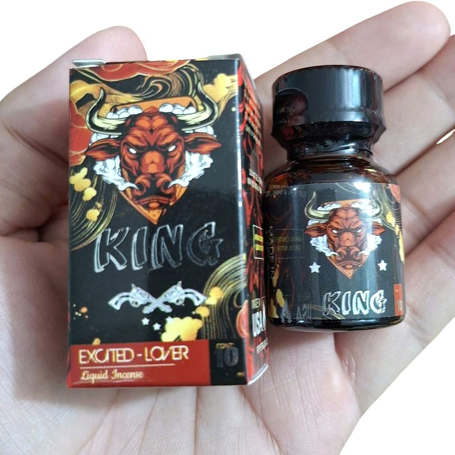Hàng Nội Địa Cao Cấp - Dung Dịch Hít Thư Giãn King Đầu Trâu 10ml Mỹ - hương dịu, dùng cho cả nam và nữ