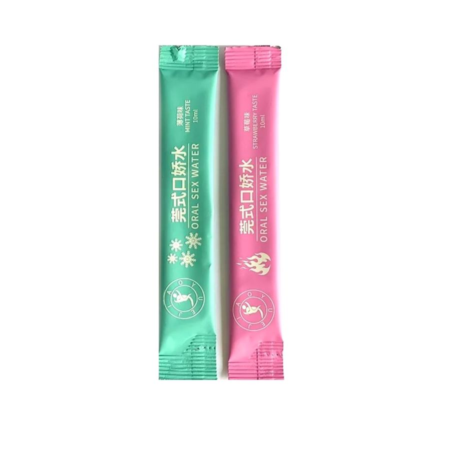 Bản Nhập Khẩu Cao Cấp - Nước Tình Yêu Băng Hoả Oral Water - 2 Vị Bạc Hà Và Dâu Tây 10ml, giao hàng kín đáo