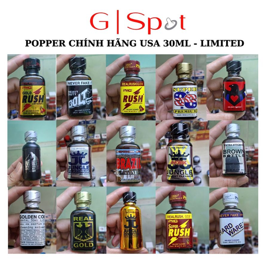 Dòng Cao Cấp Chính Hãng - Dung Dịch Hít Thư Giãn Usa 30ml - Chọn Ngẫu Nhiên G Spot - hương dịu, dùng cho cả nam và nữ