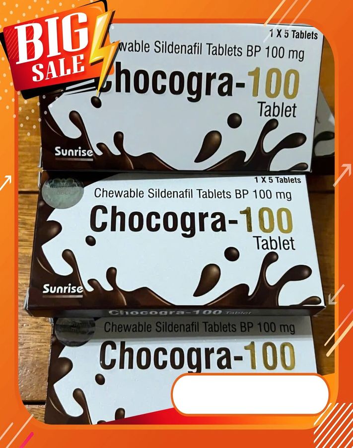 Hàng Chuẩn Nhập Khẩu - Kẹo chocolate thơm ngon bổ dưỡng hộp 5 c Sunrise Sildenafil 100mg, giao hàng kín đáo