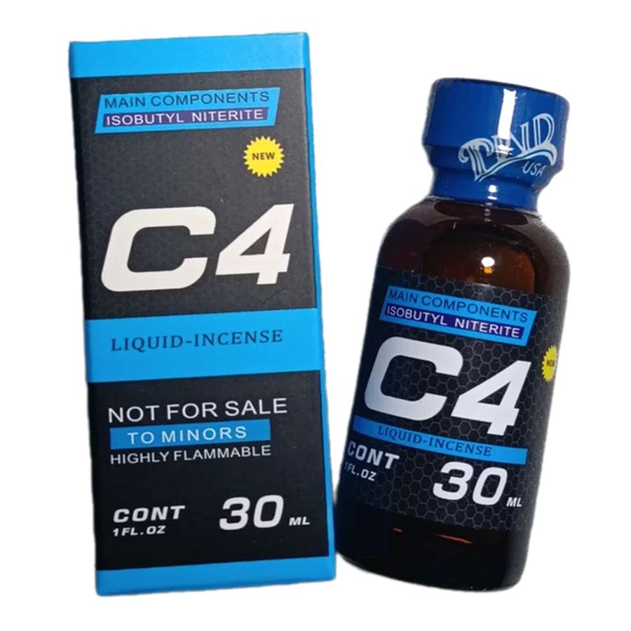 Hàng Chuẩn Nhập Khẩu - Dung Dịch Hít Thư Giãn C4 Xanh 30ml USA DEN D USA - hương dịu, dùng cho cả nam và nữ