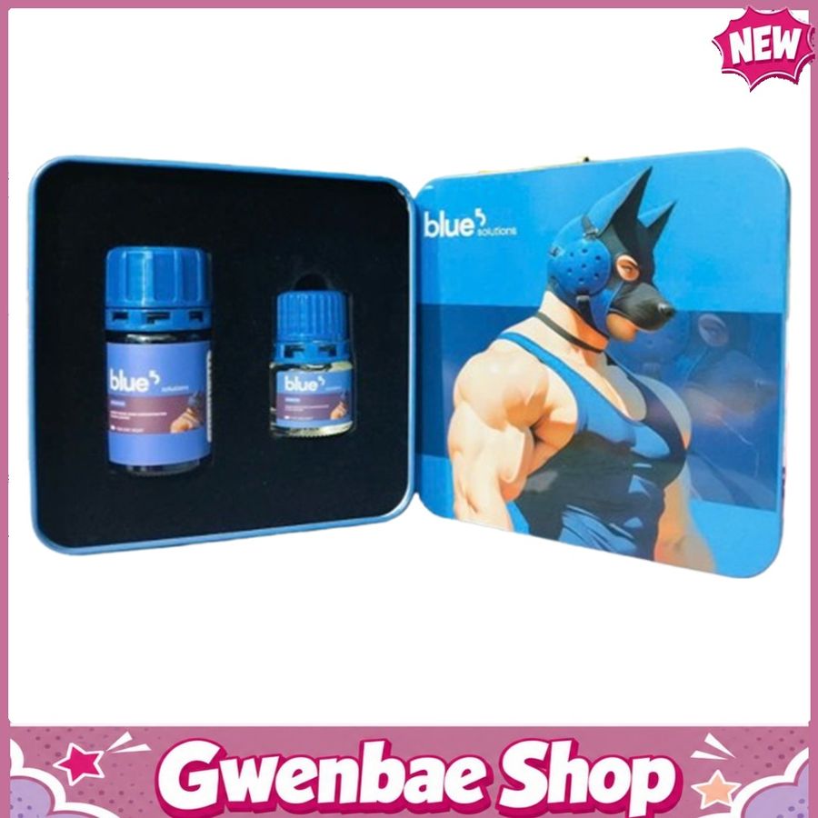 Chai Hít Tăng Khoái Cảm Kích Thích Bao Phê Popper Blue Solutions Dog Combo Chai 40ml + 20ml - Gwenshop Chính Hãng