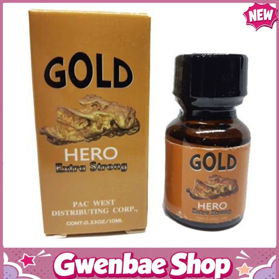 Chai Hít Tăng Khoái Cảm Kích Thích Bao Phê Pooper Gold Hero 10ml Chính Hãng Mỹ - Gwenshop Chính Hãng