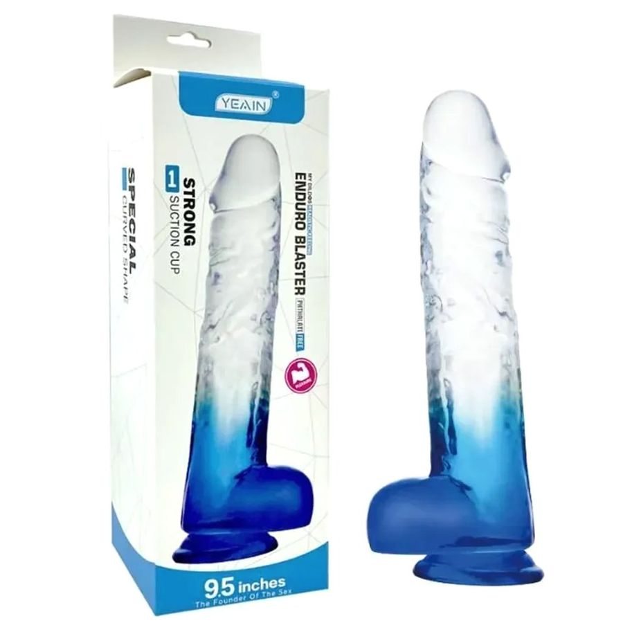 Hàng Nội Địa Cao Cấp - Dương vật silicon trong suốtHana YEA IN 9.5 inches, giao hàng kín đáo