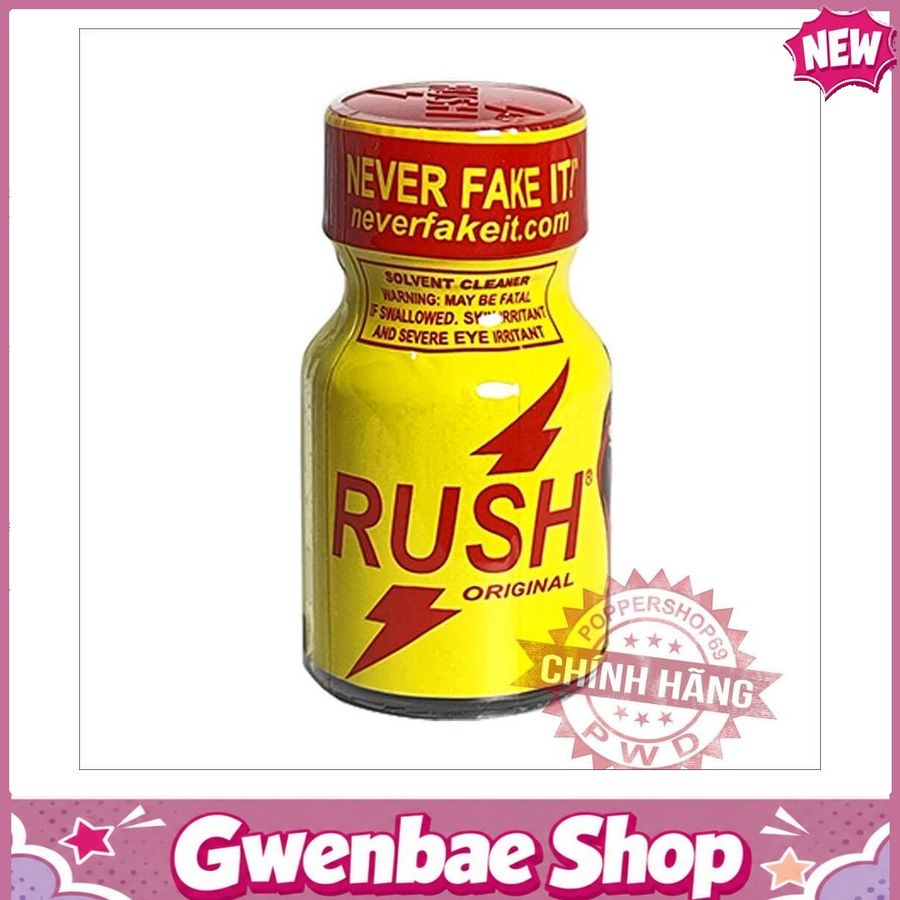 Chai Hít Kích Thích Bao Phê Tăng Khoái Cảm Popper Rush Vàng 10ML Chính Hãng USA - Gwenshop Chính Hãng