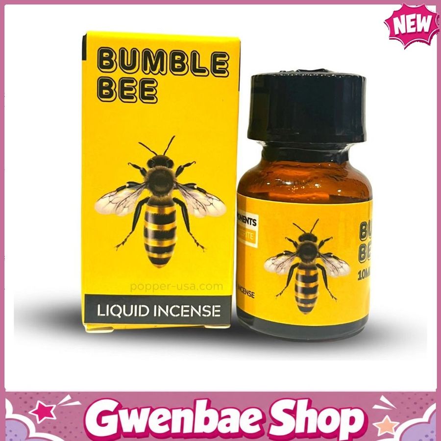 Chai Hít Kích Thích Bao Phê Tăng Khoái Cảm Popper Bumble Bee Con Ong – Cực Mạnh, Cực ướng 10ml - Gwenshop Chính Hãng