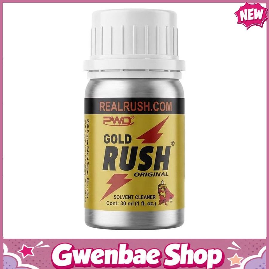 Chai Hít Tăng Khoái Cảm Kích Thích Bao Phê Popper khô PWD USA Gold Rush Original - Chai 30ml - Gwenshop Chính Hãng