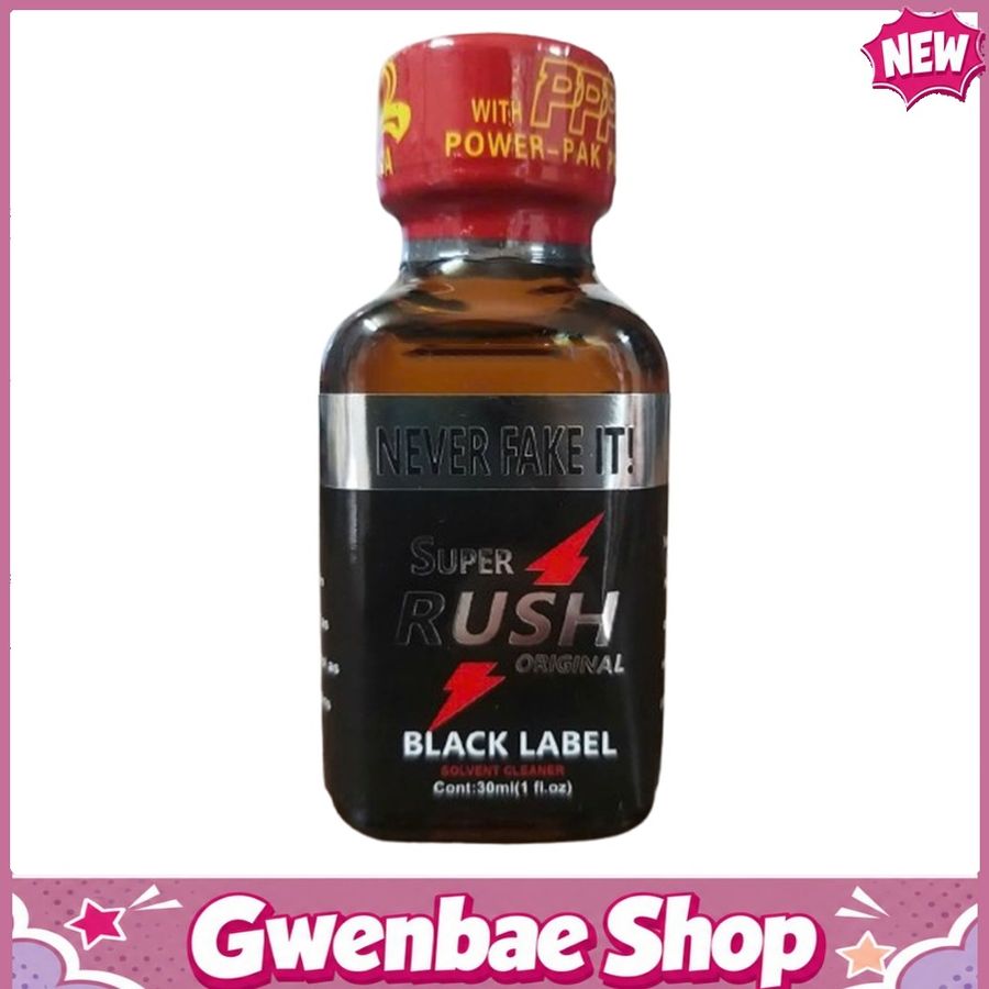 Chai Hít Tăng Khoái Cảm Kích Thích Bao Phê Popper Super Rush Black Label 30ml Phiên Bản Giới Hạn - Gwenshop Chính Hãng