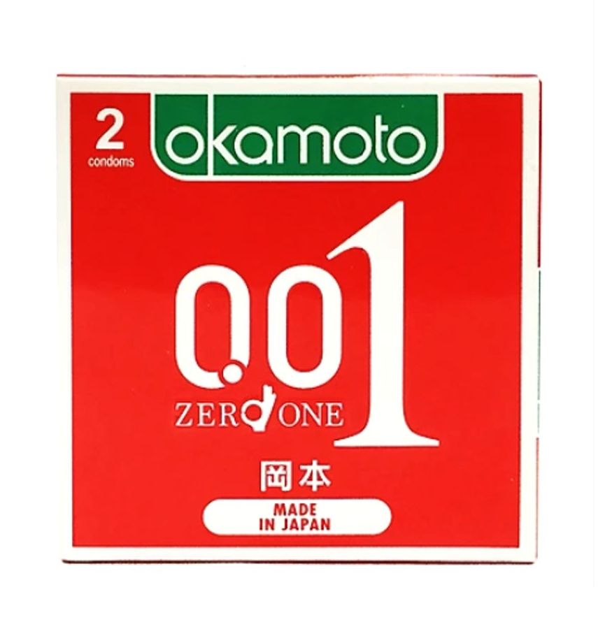 Dòng Cao Cấp Chính Hãng - Bao Su Cao Cấp Okamoto 0.01 Zero One Nhật Bản mẫu 2 0.01mm - ôm sát cảm giác thật, giao hàng k