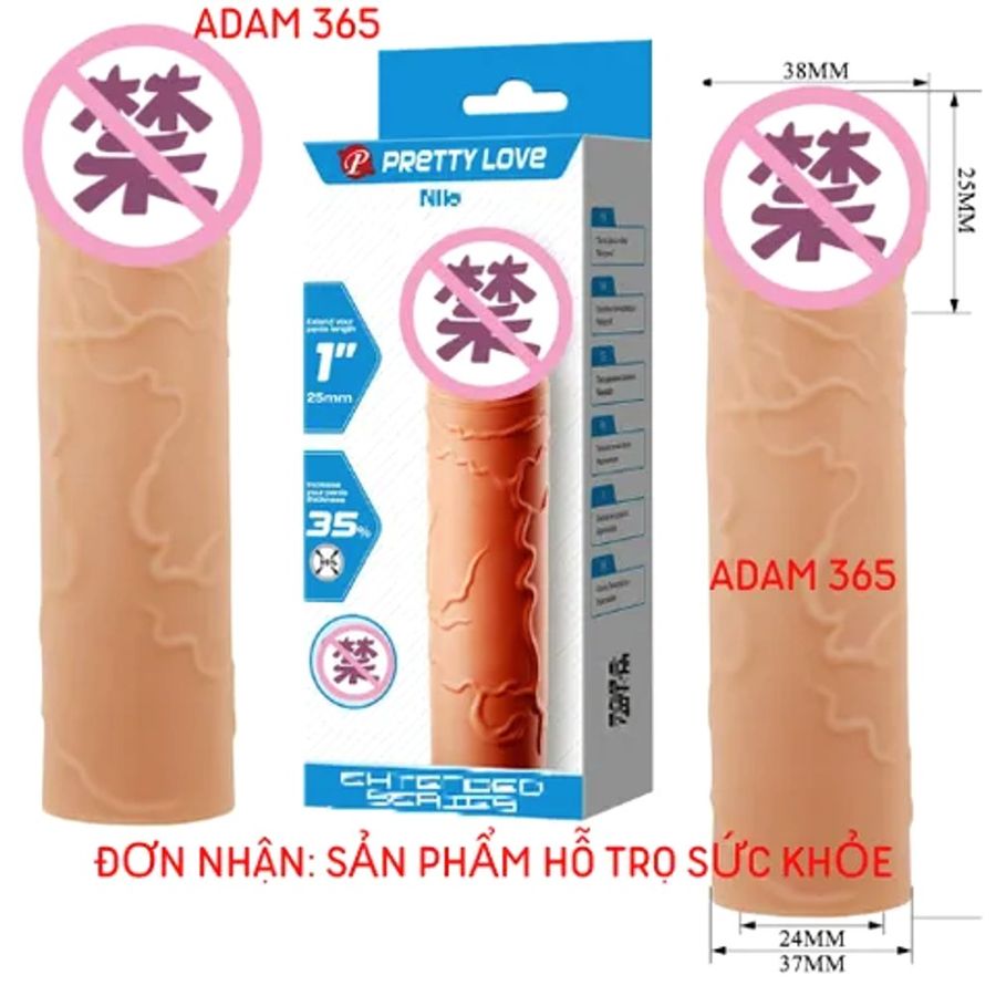 Dòng Cao Cấp Chính Hãng - Bao Su Cao Cấp Đôn Khúc Silicone có bi tăng kích thước Meos Niko 1 inch / 25mm - ôm sát cảm gi