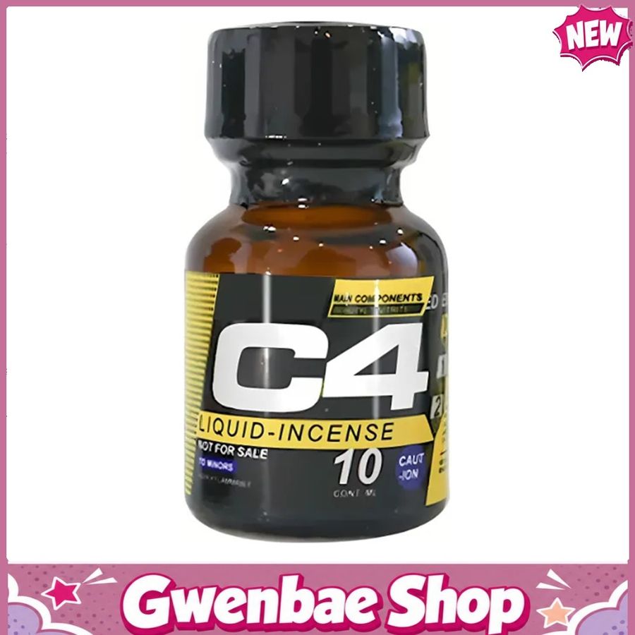 Chai Hít Tăng Khoái Cảm Kích Thích Bao Phê Tăng Khoái Cảm Popper C4 Black Yellow - Chai 10ml Phiên Bản Giới Hạn - Gwenshop Chính Hãng