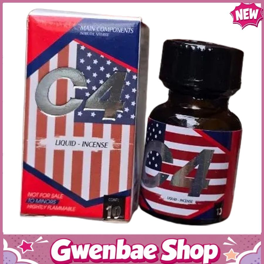 Chai Hít Tăng Khoái Cảm Kích Thích Bao Phê Popper C4 10ml Cờ Mỹ Chính Hãng Phiên Bản Giới Hạn - Gwenshop Chính Hãng
