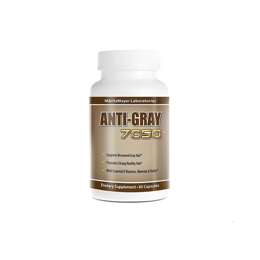 Phiên Bản Chính Hãng - Viên Hỗ Trợ Anti Gray Hair 7050 - Hỗ trợ chống tóc bạc sớm, 60 viên, vitamin tự nhiên cho mái tóc