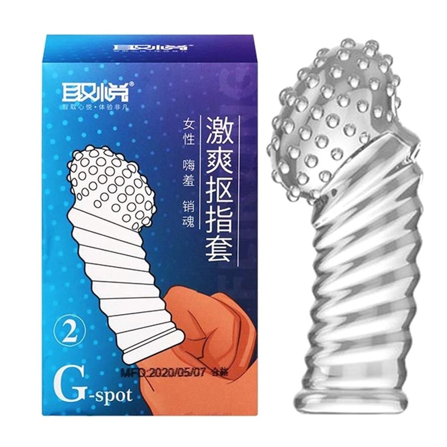 Hàng Chuẩn Nhập Khẩu - Bao Su Cao Cấp ngón tay dài Aichao G-spot 2 - Gai nổi lớn - Hộp 1 cái mẫu 4 2 - ôm sát cảm giác t