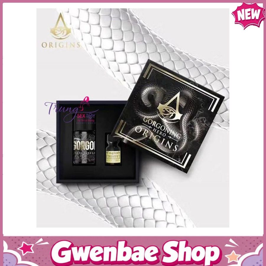 Chai Hít Tăng Khoái Cảm Kích Thích Bao Phê Combo popper Gorgoning Hero Origins 50ml dành cho Top Bot - Chai 40ml + 10ml Phiên Bản Giới Hạn - Gwenshop Chính Hãng
