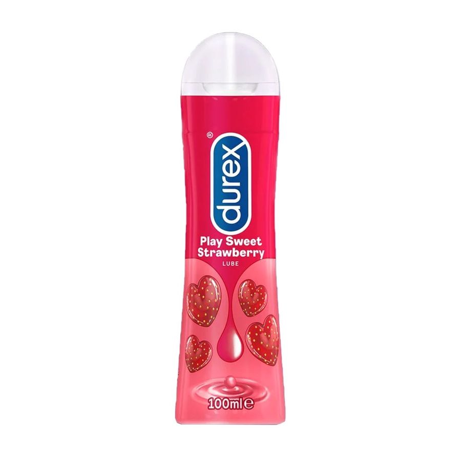 Dòng Cao Cấp Chính Hãng - Gell Bôi Trơn Có Hương Durex Play Saucy Strawberry 100ml - dịu nhẹ, không gây khô rát