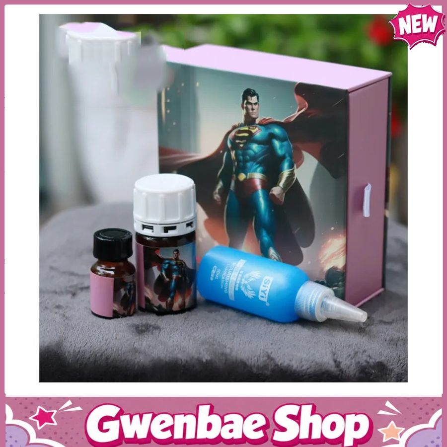 Chai Hít Tăng Khoái Cảm Kích Thích Bao Phê Popper Super Man 50ml USA Kèm Gel Phiên Bản Giới Hạn - Gwenshop Chính Hãng