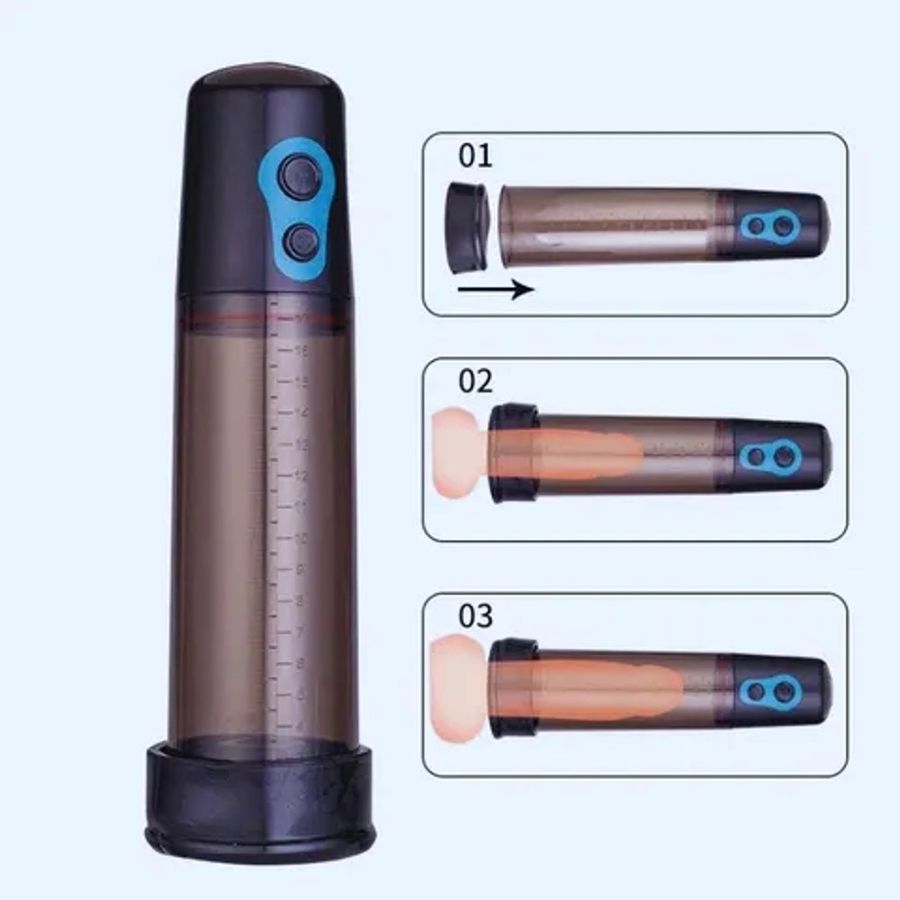 Hàng Chuẩn Nhập Khẩu - máy tập to dương vật xịn nhất Meos bình đựng 18ml, giao hàng kín đáo