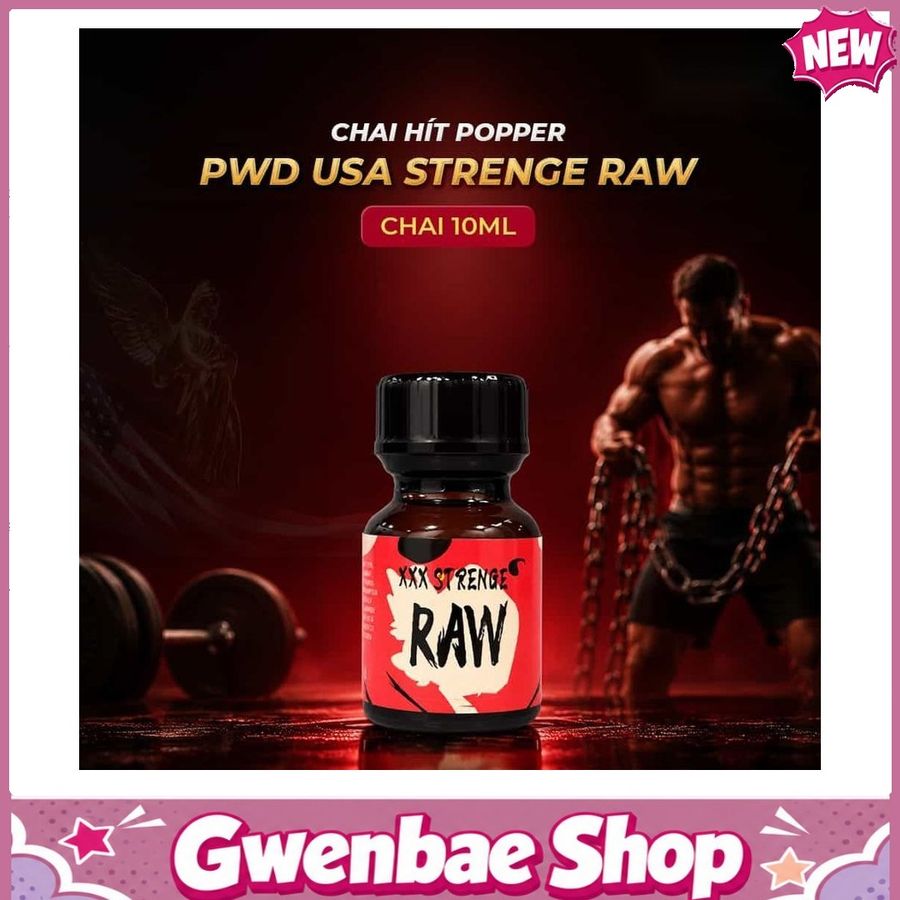 Chai Hít Kích Thích Bao Phê Tăng Khoái Cảm tăng khoái cảm Popper PWD USA Strenge Raw - Chai 10ml - Gwenshop Chính Hãng