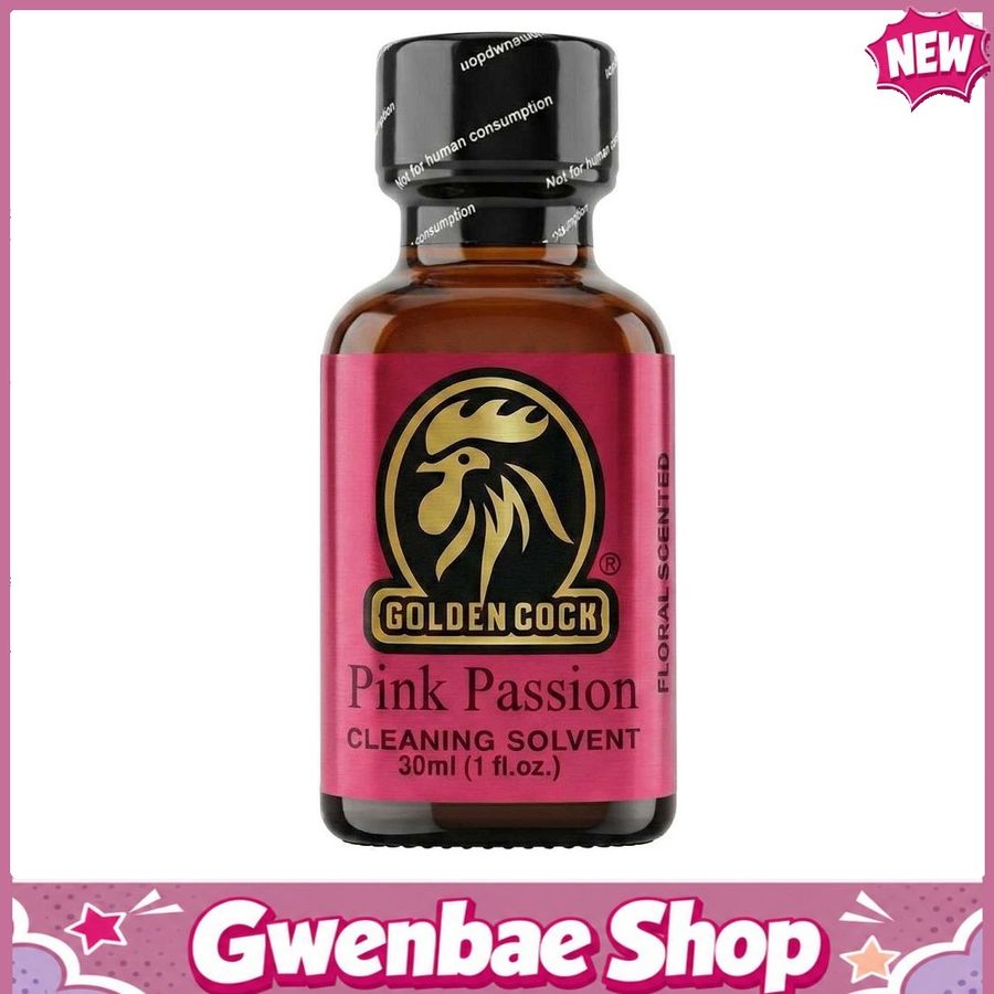 Chai Hít Tăng Khoái Cảm Kích Thích Bao Phê tăng khoái cảm Popper DS USA Golden Cock Pink Passion - Chai 30ml - Gwenshop Chính Hãng