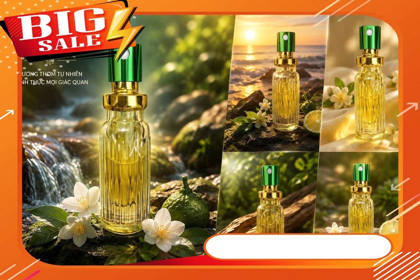 Hàng Nội Địa Cao Cấp - Tinh dầu chanh xả dành cho nam chiết xuất thiên nhiên 5ml, giao hàng kín đáo