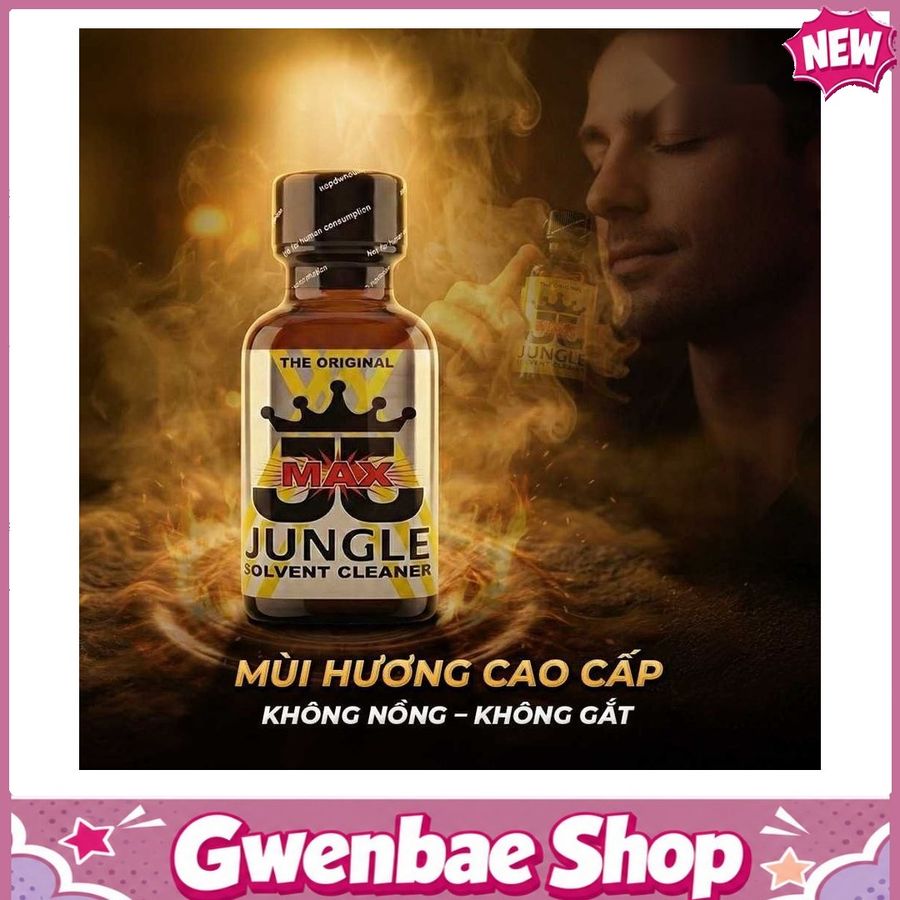Chai Hít Tăng Khoái Cảm Bao Phê Kích Thích tăng khoái cảm Popper DS USA Jungle Juice Max - Chai 30ml - Gwenshop Chính Hãng
