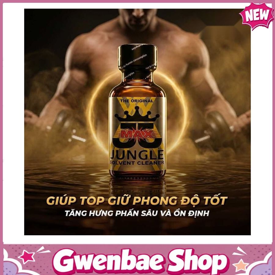 Chai Hít Bao Phê Kích Thích Tăng Khoái Cảm tăng khoái cảm Popper DS USA Jungle Juice Max - Chai 30ml - Gwenshop Chính Hãng
