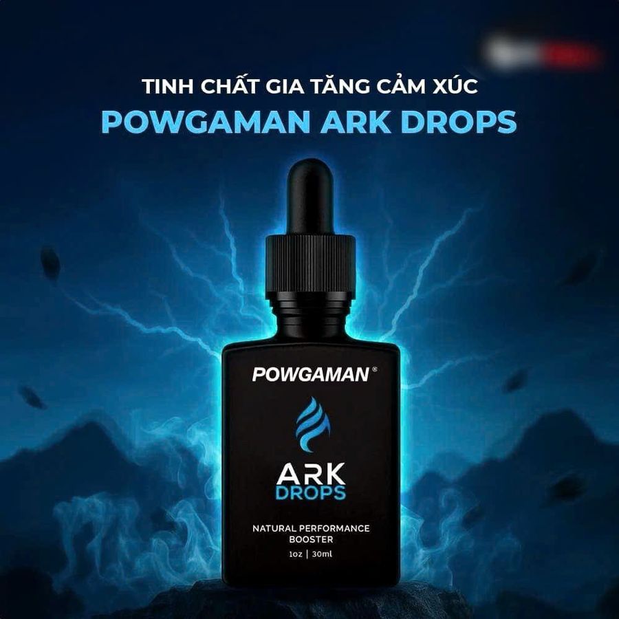 Dòng Cao Cấp Chính Hãng - Tinh chất gia tăng cảm xúc hưng phấn Powgaman Ark Drops - Chai 30ml, giao hàng kín đáo