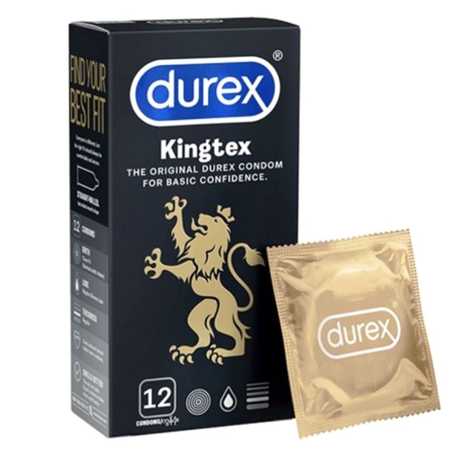 Hàng Nội Địa Cao Cấp - Bao Su Cao Cấp size nhỏ Durex Kingtex 49mm mỏng, trơn, ôm sát chân thật mẫu 2 12 - ôm sát cảm giá