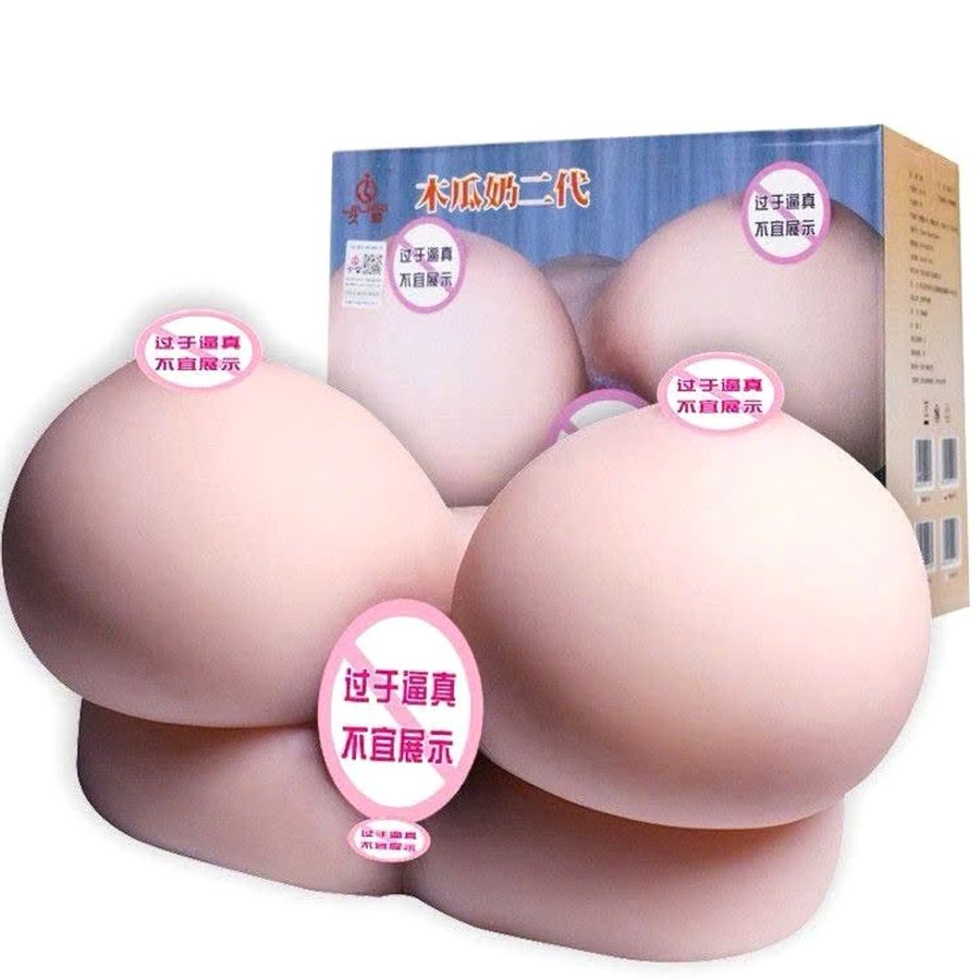 Bản Nhập Khẩu Cao Cấp - Cặp Nhũ Hoa Khủng Kết Hợp Âm Đạo Silicone 3kg Jiuai Big Tits Nữ Bảo, giao hàng kín đáo
