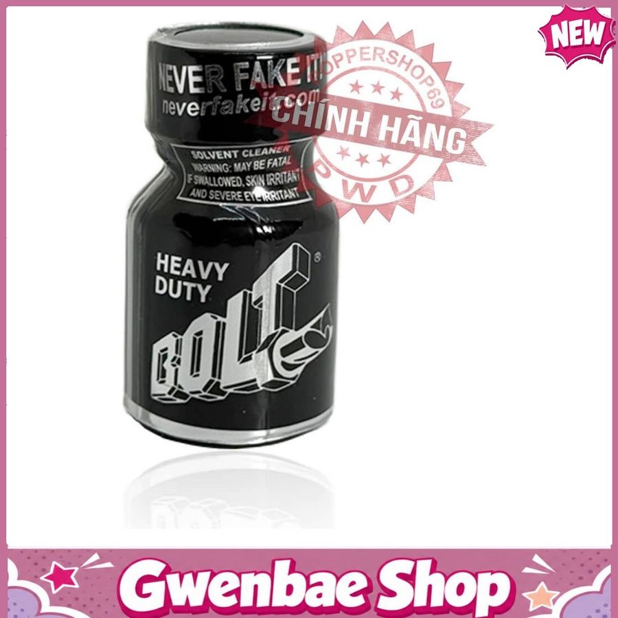 Chai Hít Tăng Khoái Cảm Kích Thích Bao Phê Popper BOLT Chính Hãng Pwd Usa 10ml - Poppers Giá Rẻ - Gwenshop Chính Hãng