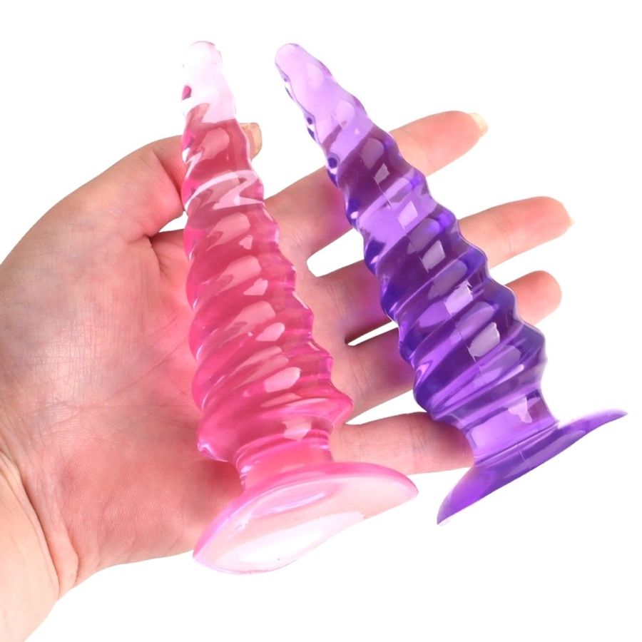 Hàng Nội Địa Cao Cấp - Phích Cắm Hậu Môn Silicon Hình Xoắn Ốc Butt Plug BDSM Hưng Phấn Khoái Cảm Không rõ, giao hàng kín