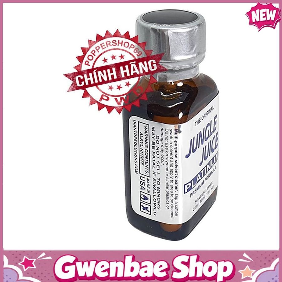Chai Hít Kích Thích Tăng Khoái Cảm Bao Phê Popper Jungle Juice Platinum Chính Hãng USA 30ml - Gwenshop Chính Hãng