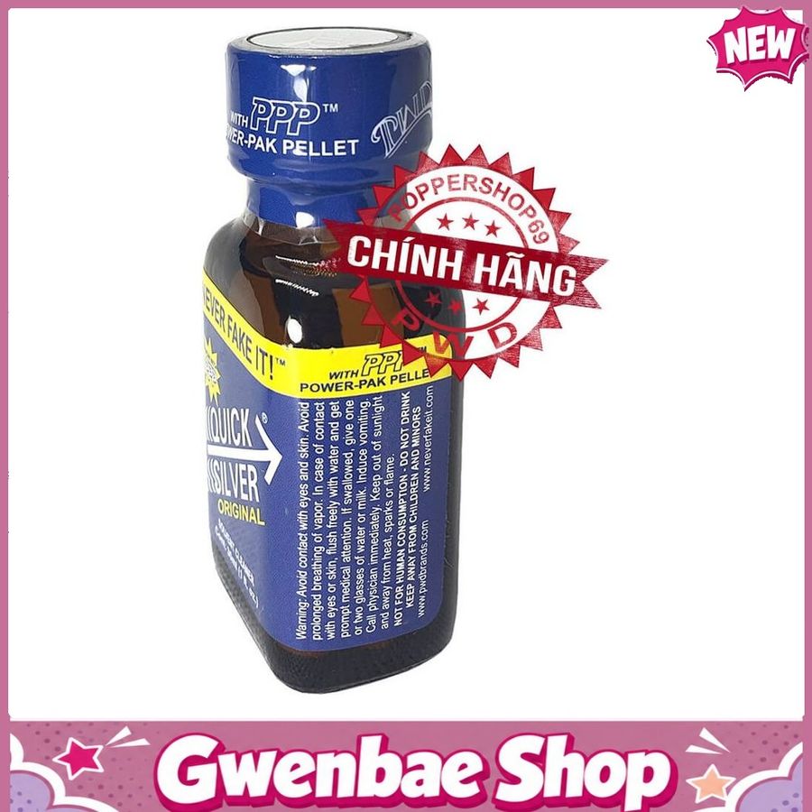 Chai Hít Bao Phê Tăng Khoái Cảm Kích Thích Popper Quicksilver Chính Hãng PWD USA 30ml - Gwenshop Chính Hãng
