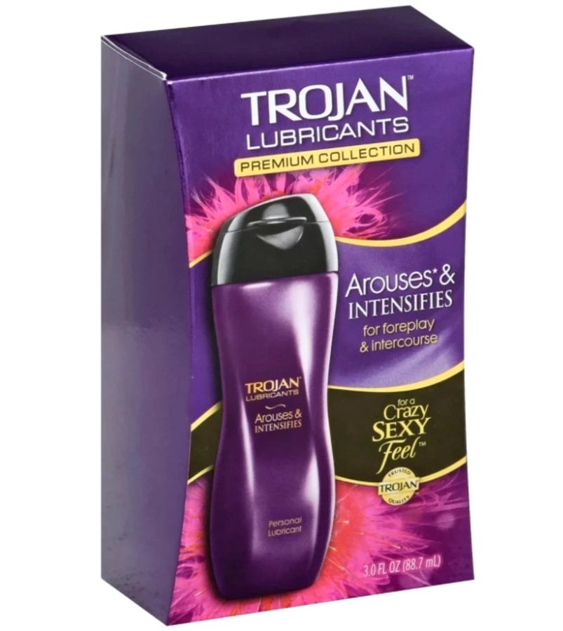 Hàng Nội Địa Cao Cấp - Dung Dịch Bôi tron Trojan Arouses & Intensifies se khít tăng khoái cảm chai 88.7ml mẫu 2 - dịu nh
